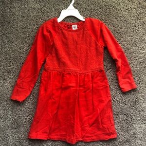 Carter’s sweatshirt dress w/lace detail